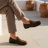 Men's Suede Loafers - Textured
