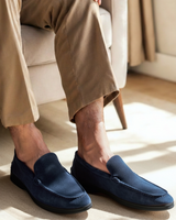 Men's Suede Loafers - Textured