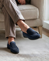 Men's Suede Loafers - Textured