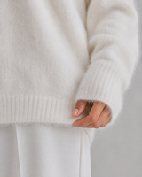 Women's Fluffy V-Neck Button-Front Cardigan