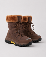 Women's Fur-Lined Lace-Up Snow Boots