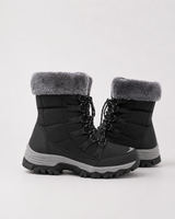 Women's Fur-Lined Lace-Up Snow Boots